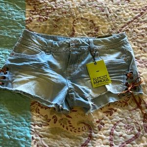 NWT Almost Famous Jean shorts